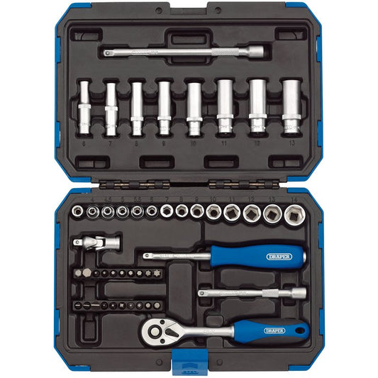 Metric Socket Set, 1/4" Sq. Dr. (47 Piece)