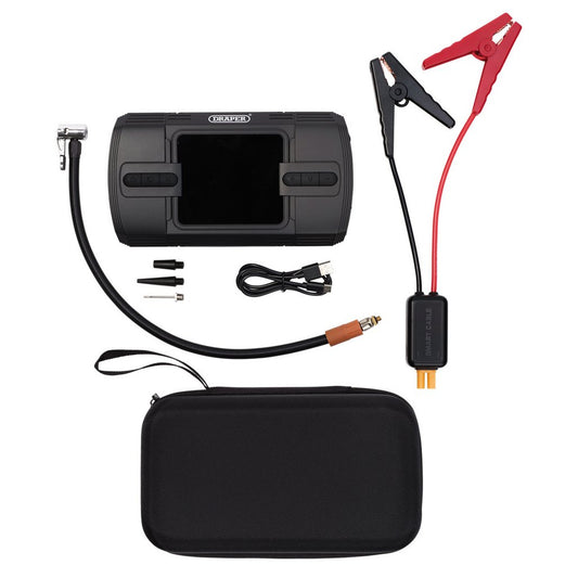 12V Lithium Jump Starter and Tyre Inflator, 1200A