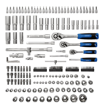 Draper HI-TORQ® Metric Socket and Bit Set, 1/4", 3/8" and 1/2" Sq. Dr. (188 Piece)