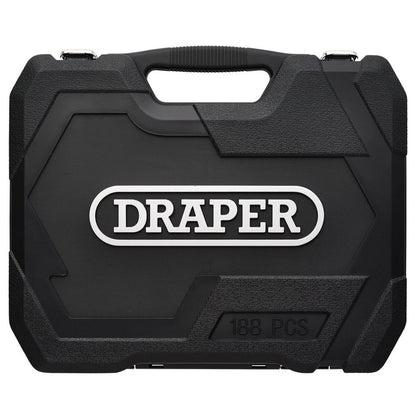 Draper HI-TORQ® Metric Socket and Bit Set, 1/4", 3/8" and 1/2" Sq. Dr. (188 Piece)