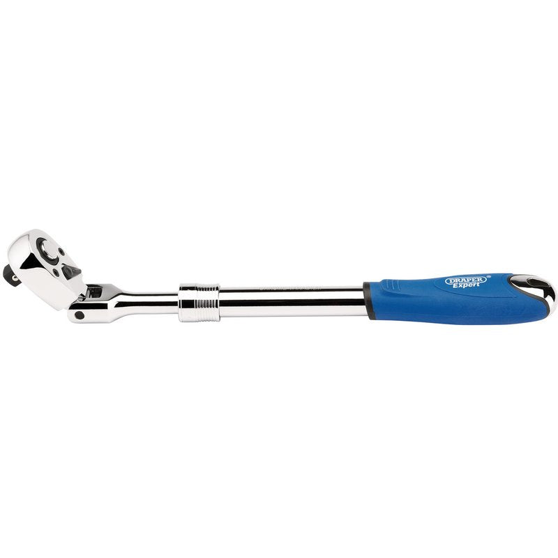 Flexible Head Extending Reversible Ratchet, 1/2" Sq. Dr., 72 Tooth