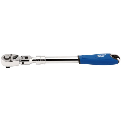 Flexible Head Extending Reversible Ratchet, 1/2" Sq. Dr., 72 Tooth