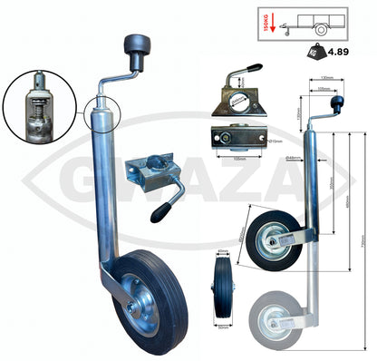 Jockey Wheel with Clamp 48mm N.W.L 150kg