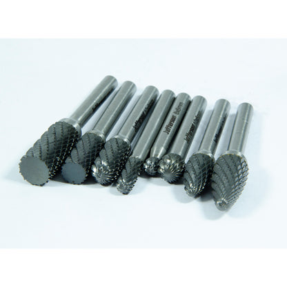 8 Piece TCT Rotary Burrs