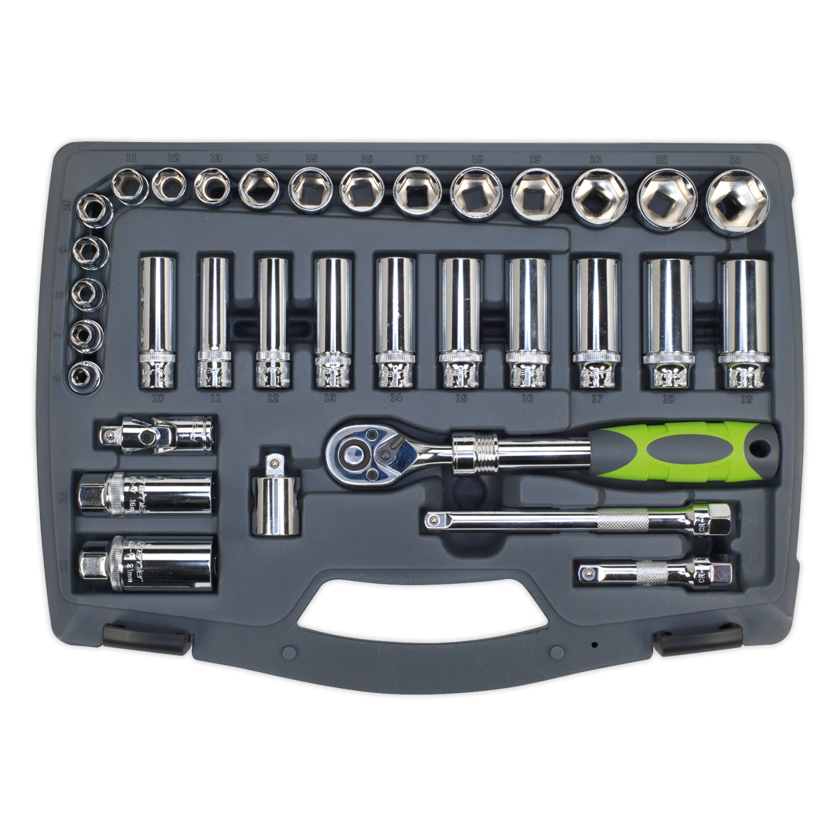 Premier Socket Set 3/8"Sq Drive 34pc