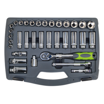 Premier Socket Set 3/8"Sq Drive 34pc