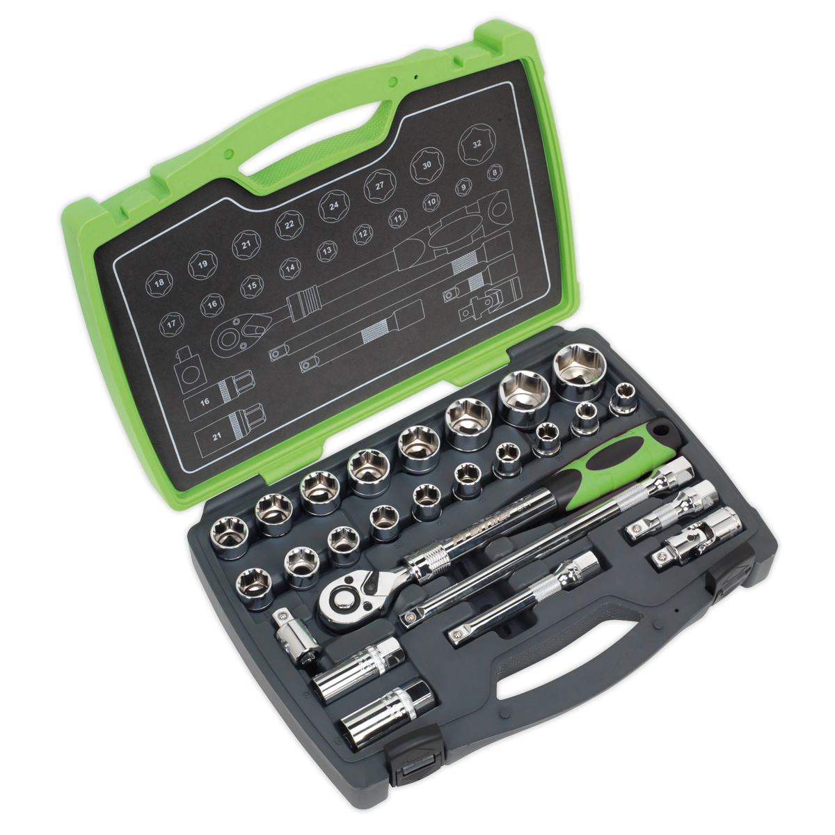 Premier Socket Set 1/2"Sq Drive 26pc