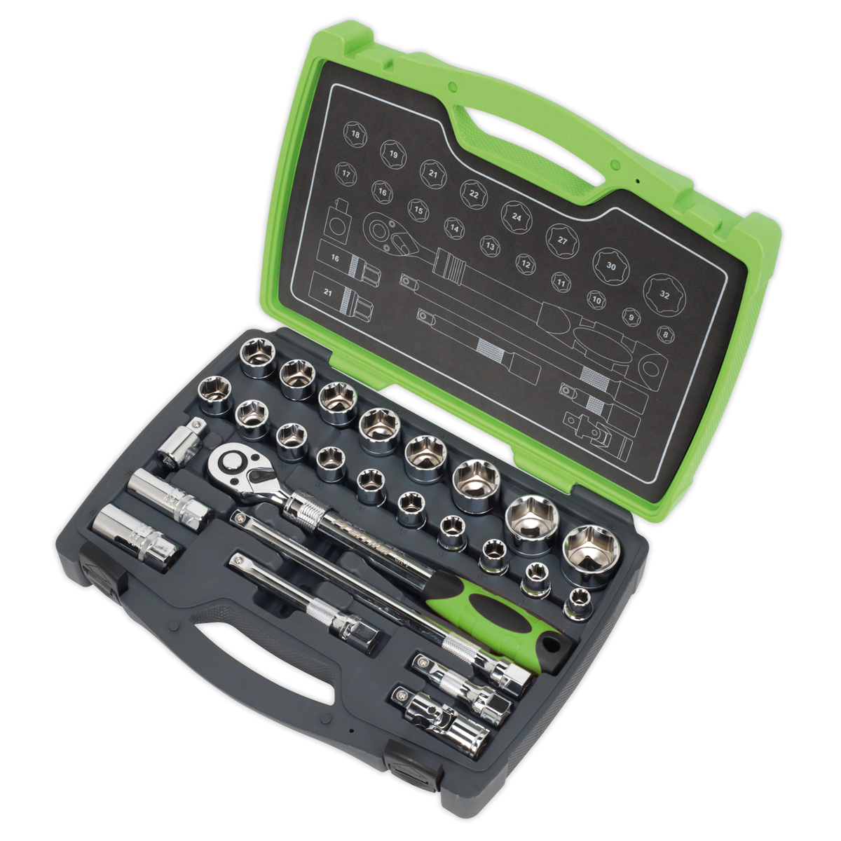 Premier Socket Set 1/2"Sq Drive 26pc