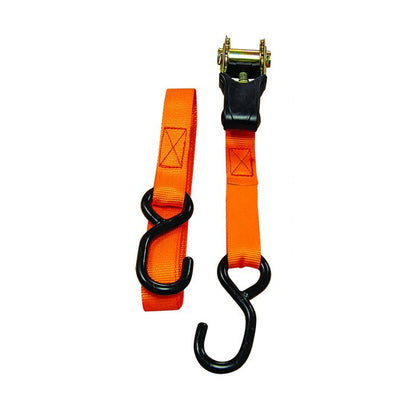 5.0m x 25mm Orange Ratchet Strap Set (4 Pack)